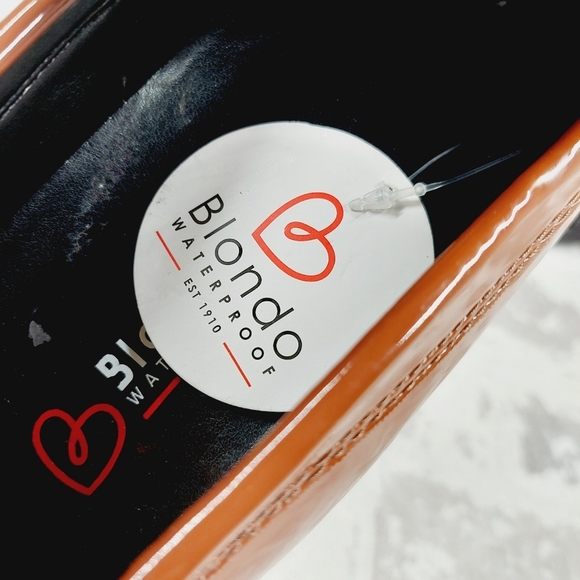 New Blondo Josie Brown Waterproof Square Toe Heeled Loafers T423 - Picture 9 of 11